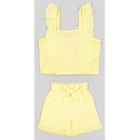 CONJUNTO ZIPPY NIÑA REF 23028 AMARILLO