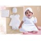 VESTIDO BORDINO NIÑA REF 6000 BLANCO
