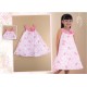 VESTIDO BORDINO NIÑA REF 6038 ROSADO