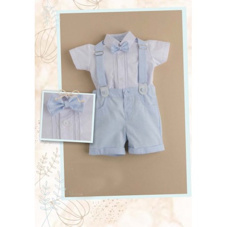 CONJUNTO BORDINO NIÑO REF 1284 BLANCO