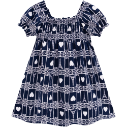 VESTIDO MILON NIÑA REF 15004 MARINO