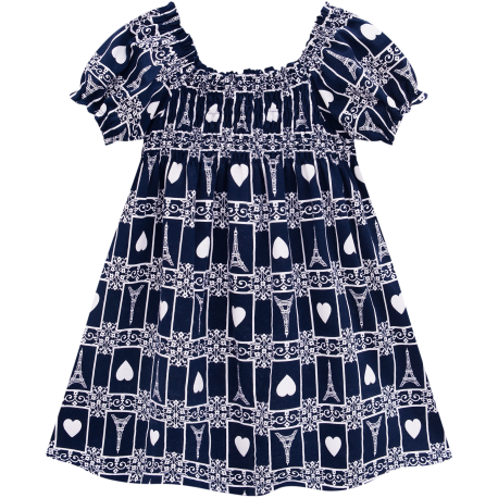 VESTIDO MILON NIÑA REF 15004 MARINO