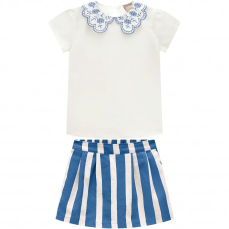 CONJUNTO MILON NIÑA REF 15008 AZUL