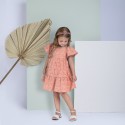 VESTIDO MILON NIÑA REF 15016 NARANJA