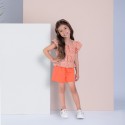 CONJUNTO EN OJALILLO MILON REF 15017 NARANJA