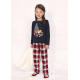 PIJAMA NAVIDAD NIÑA REF 4778 MARINO