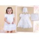VESTIDO BORDINO NIÑA REF 6007 BLANCO