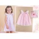 VESTIDO BORDINO NIÑA REF 6013 ROSADO