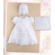 VESTIDO BORDINO NIÑA REF 6007 BLANCO