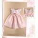 VESTIDO BORDINO NIÑA REF 6017 ROSADO