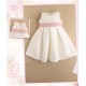 VESTIDO BORDINO REF 6018 CRUDO-ROSADO