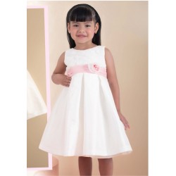 VESTIDO BORDINO REF 6018 CRUDO-ROSADO