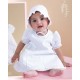 VESTIDO BORDINO NIÑA REF 6000 BLANCO