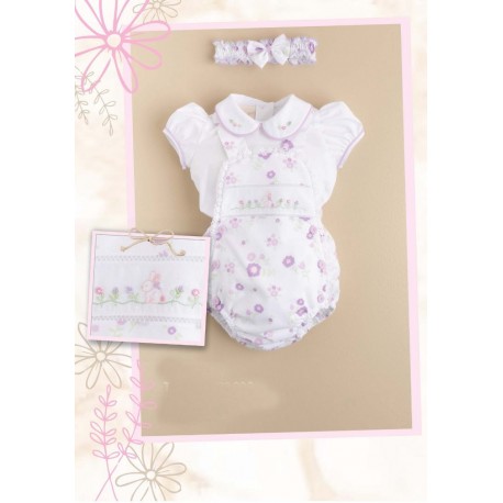 MAMELUCO BORDINO NIÑA REF 5997 LILA