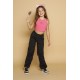 CROP TOP NIÑA REF 6265  FUCSIA
