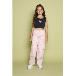 CROP TOP NIÑA REF 6266 MARFIL