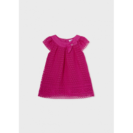 VESTIDO BABY NIÑA REF 1908 FUCSIA