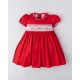 VESTIDO BORDINO NIÑA REF 6202 ROJO