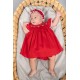VESTIDO BORDINO NIÑA REF 6167 ROJO