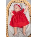 VESTIDO BORDINO NIÑA REF 6167 ROJO