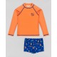 CONJUNTO PLAYERO NIÑO REF 602-24005 NARANJA