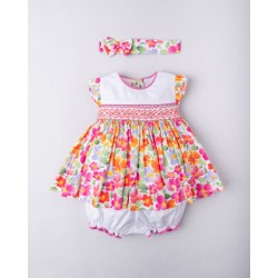 VESTIDO BORDINO NIÑA REF 6157 ESTAMPADO
