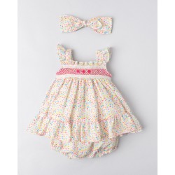 VESTIDO BORDINO NIÑA REF 6197 ESTAMPADO