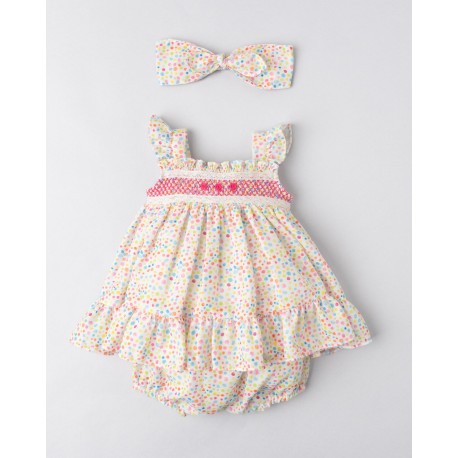VESTIDO BORDINO NIÑA REF 6197 ESTAMPADO