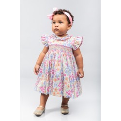 VESTIDO BORDINO NIÑA REF 6205 ESTAMPADO