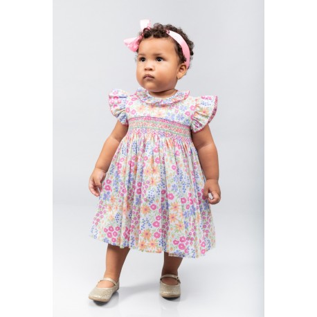 VESTIDO BORDINO NIÑA REF 6205 ESTAMPADO