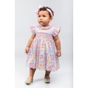 VESTIDO BORDINO NIÑA REF 6205 ESTAMPADO