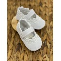 ZAPATO NIÑA REF 013 BLANCO FLORES