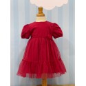 VESTIDO TUL  BABY NIÑA REF 2971 ROJO