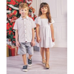 VESTIDO NIÑA REF 15411 BLANCO