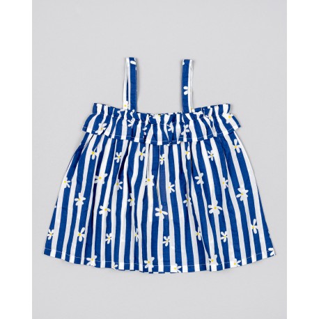 BLUSA NIÑA REF 302-24004 AZUL RAYAS