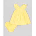 VESTIDO OJALILLO REF 501-24010 AMARILLO