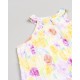 VESTIDO NIÑA REF 501-24028 ESTAMPADO AMARILLO