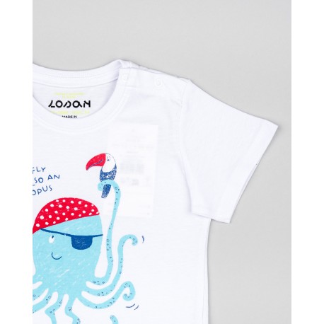 CAMISETA BABY NIÑO REF 303-24002 BLANCA