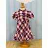 VESTIDO CUADROS NIÑA REF 2954 ROJO