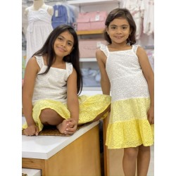 VESTIDO OJALILLO NIÑA REF 501-24014