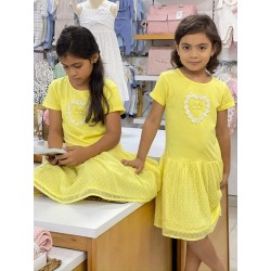 VESTIDO NIÑA REF 501-24058 AMARILLO