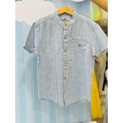 CAMISA EN LINO REF 102-24003 AZUL