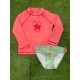 CONJUNTO PLAYERO NIÑA REF 704-24003 CORAL