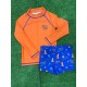 CONJUNTO PLAYERO NIÑO REF 602-24005 NARANJA