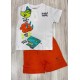 CONJUNTO NIÑO REF 303-24008 BLANCO-NARANJA
