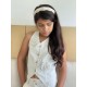 CONJUNTO CHALECO NIÑA REF 8237 BEIGE LINO