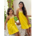 VESTIDO NIÑO EN CROCHET REF 501-24024 AMARILLO