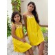 VESTIDO NIÑO EN CROCHET REF 501-24024 AMARILLO