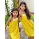 VESTIDO NIÑO EN CROCHET REF 501-24024 AMARILLO