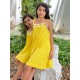 VESTIDO NIÑO EN CROCHET REF 501-24024 AMARILLO